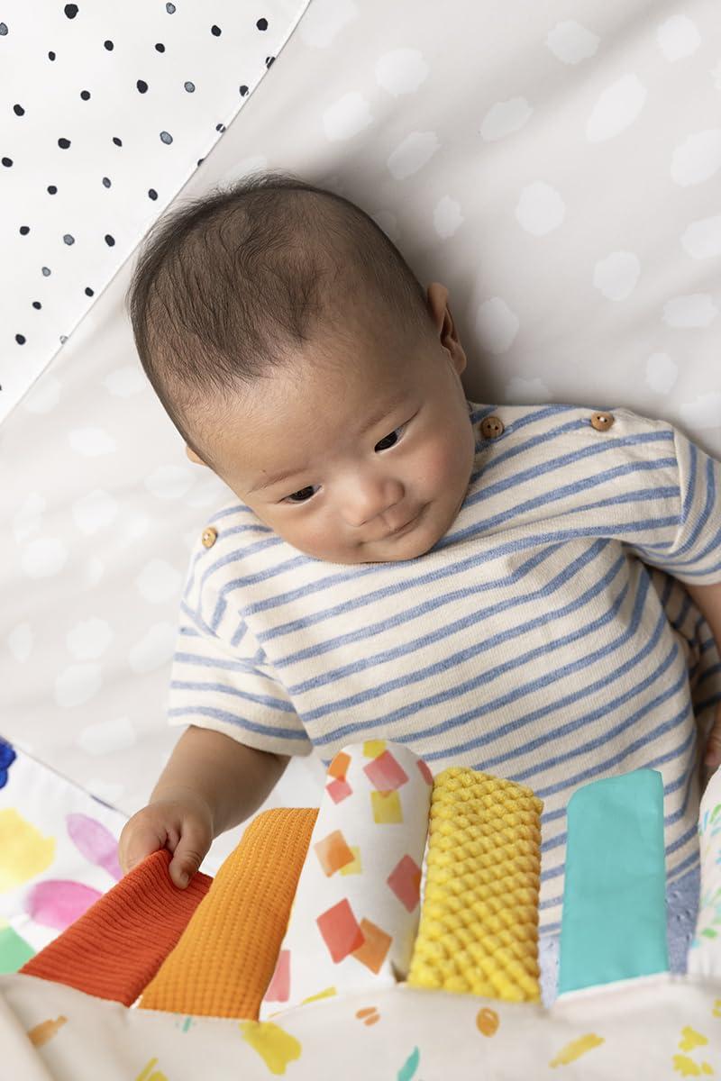 imageLOVEVERY  The Play Gym  Award Winning For Baby  StageBased Developmental Activity Gym amp Play Mat for Baby to ToddlerSensory Strand AddOn