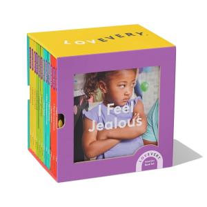 The Emotion Book Set, 12 Books ( Happy, Proud, Excited, Scared, Shy, Nervous, Sad, Disappointed, Lonely, Mad, Frustrated, Jealous) by Lovevery