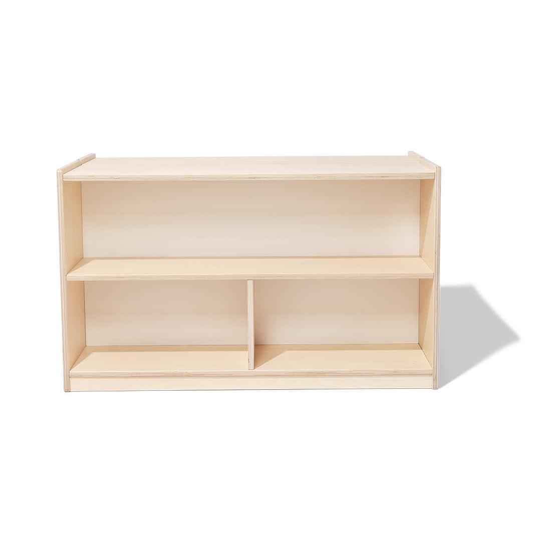 imageLovevery The Montessori Playshelf 2in1 Storage Shelf Makes Toy Rotation and Storage Simple 100 Birchwood Design